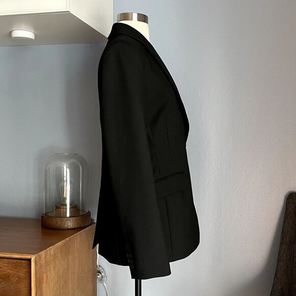 ALLSAINTS Afia Double-breasted Blazer Black - Picture 9 of 12